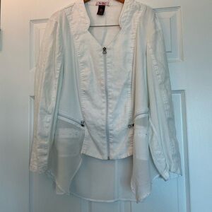 Elegant White Women's Jacket